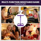4-Tube Resistance Band Multi Function Tension Rope Fitness Bands 6-Tube Elastic Yoga Pedal Puller For Sports Exercises At Gym